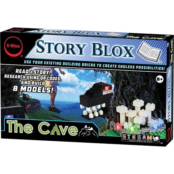 E-Blox Other - NWB E-Blox Story Blox The Cave, LED Light-Up Building Blocks Toy Set, 118 Pieces
